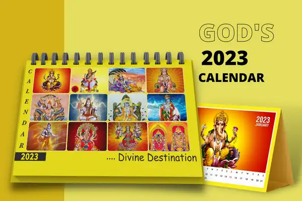 God's Calendar Print Design image